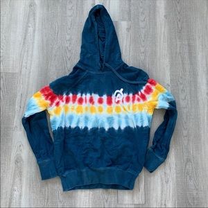 Spiritual gangster peloton raglan tie dye hoodie
